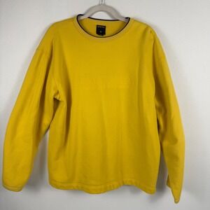 Nautica Competition Yellow Embroidered Logo Crewneck Sweatshirt Men's Large